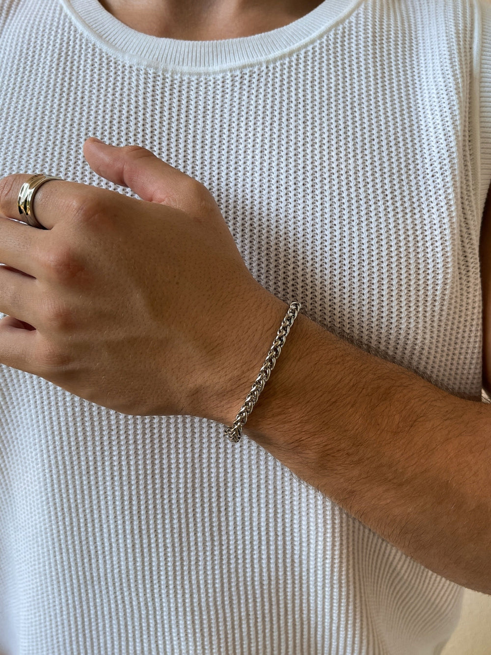 WHEAT BRACELET 5MM | Silver