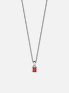 RED GEMSTONE CHAIN | Silver