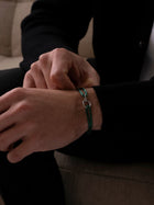 GREEN UNITY BRACELET | Silver