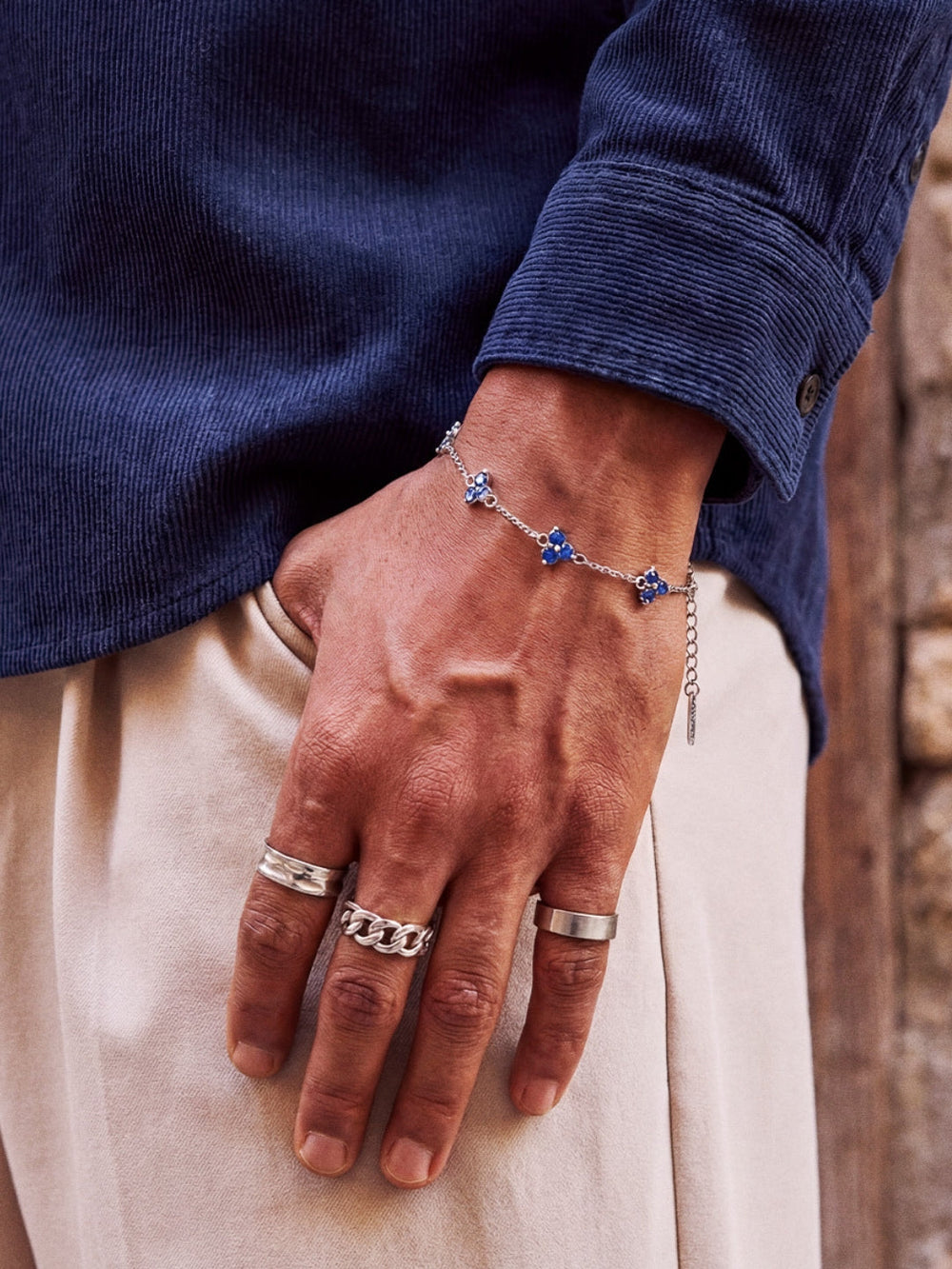 OCEAN CLOVER BRACELET | Silver